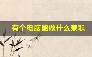 有个电脑能做什么兼职_打字赚钱平台 学生一单一结